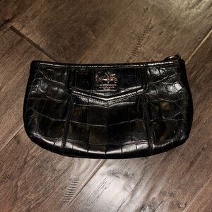 Coach Black Embossed Leather Bag